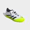 Fußballschuh ADIDAS PERFORMANCE "PREDATOR CLUB HOOK-AND-LOOP KUNSTRASENSCHUHE KIDS", Gr. 38,5, bunt (cloud weiß, core schwarz, lucid lemon), Synthetik, sportlich, Schuhe, geeignet für harte Untergründe Asche und Kunstrasen