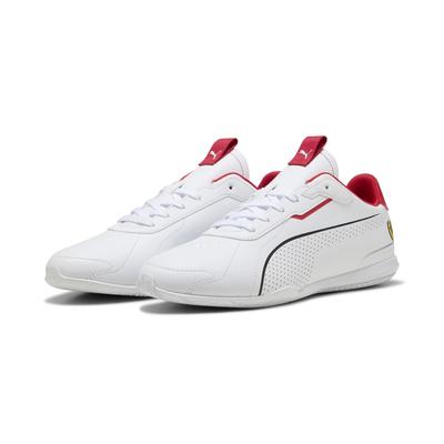 Sneaker PUMA "Scuderia Ferrari Neo Cat 3.0 Sneakers Erwachsene", Gr. 44.5, weiß (weiß rosso corsa rot), Obermaterial: Textil, Synthetik; Futter: Textil; Innensohle: Textil; Laufsohle: Gummi, Schuhe Image