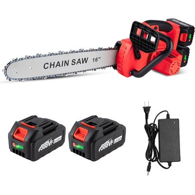 Akku-Kettensäge 16 Zoll 20 m/s 80cm Kettensäge mit Öler – mit 2 Batterie Image