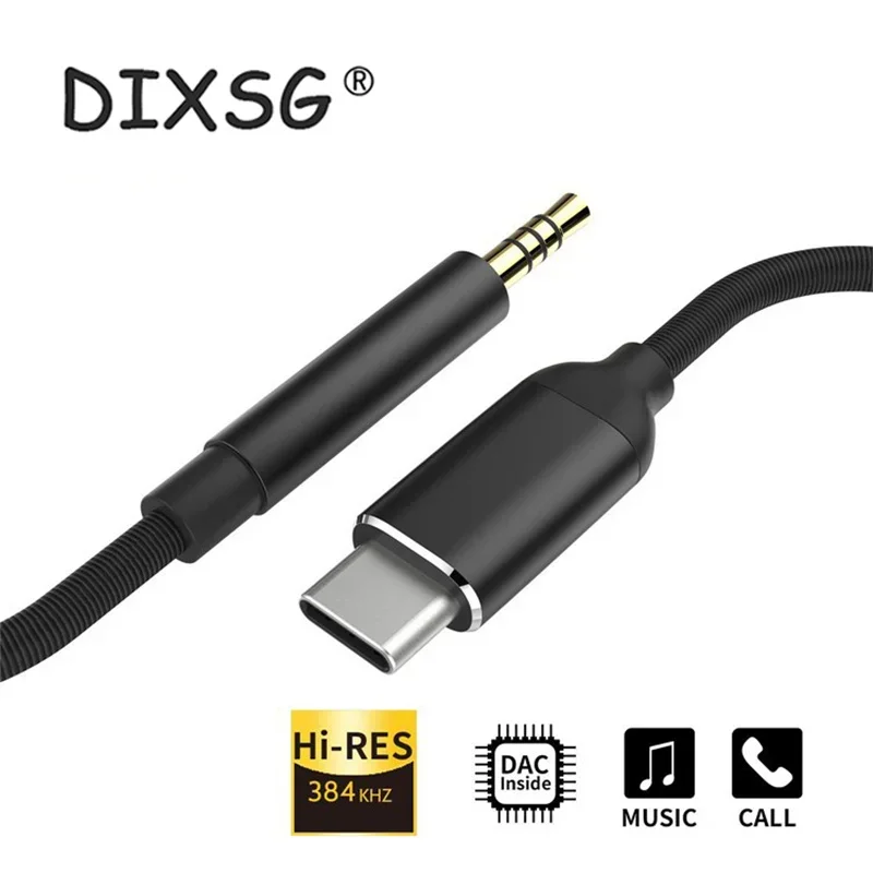 USB C auf 35 mm Aux-Audiokabel, Kopfhöreranschluss-Adapter für Samsung S20 S21 Note 20 Ultra Tab S7 Autolautsprecher-Headset Image