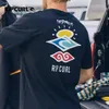 2025 American RIPCURL SEARCH Musterdruck T-Shirt Retro Casual Seaside Fashion Kurzarm Sommer Neues Rundhals-Übergroßes Top