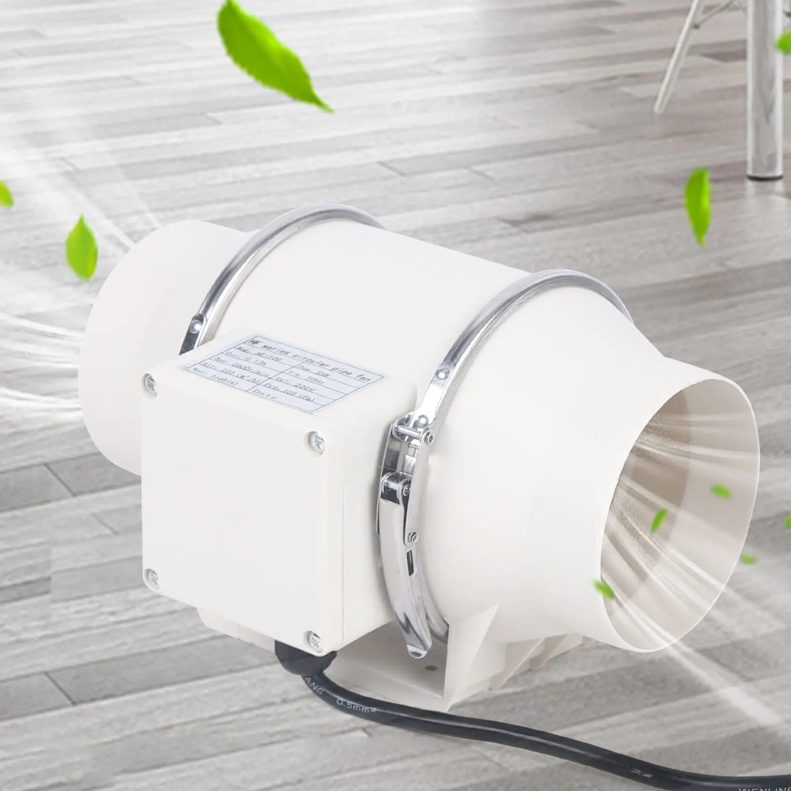 Kanalventilator, Abluftventilator, Kanalventilator, leise, mit Kugellager 100 mm Image