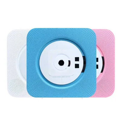 CD-Player, Bluetooth-Lautsprecher, LED-Bildschirm, Wandmontage, Musik-Player, FM-Radio, 3,5 mm Stereo-CD-/MP3-Player mit Fernbedienung