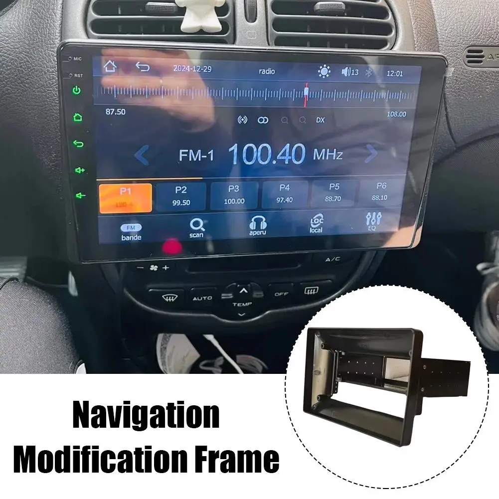 9/10,1 zoll Universal Auto Radio Fascia Rahmen Platte Adapter Navigation Panel Touchscreen Navigation Panel Modifikation Frame2025 Image