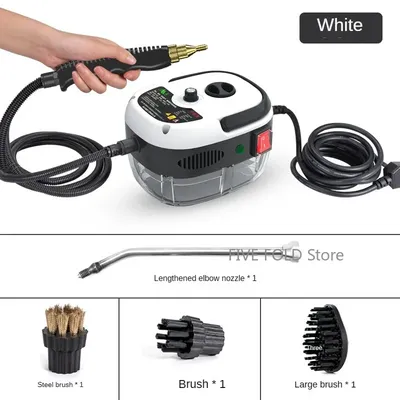 Handdampfreiniger, Hochtemperatur-Druckdampfreinigungsmaschine mit Bürstenköpfen für Küchenmöbel, Badezimmer, Auto Image