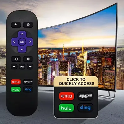 RC680 Ersatzfernbedienung für Roku Express Premiere Box Play 1, 2, 3, 4, nicht kompatibel mit jedem Stick oder TV-Gerät-Zubehör