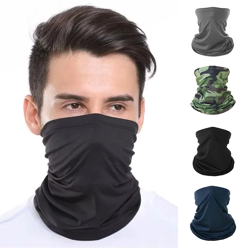Outdoor Bandana Mann Nahtlose Sturmhaube Buffs Halswärmer Radfahren Motorrad Schal Winddicht Sonnenschutz Angeln Gesichtsmaske Image