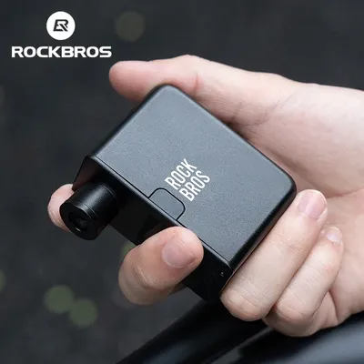 ROCKBROS Bike Electric Air Pump Portable Mini Handheld Pump 120PSI Rechargeable Tire Inflator Car Bike Motorcycle Bicycle Pump
