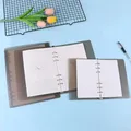 B5/A5/A6 Glassa PP 6 Fori Custodia in plastica trasparente per notebook Custodia a fogli mobili Raccoglitore ad anelli Diario Planner Cover
