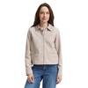 Jackenblazer TOM TAILOR, Damen, Gr. XXL, soft taupe melange, Obermaterial: 54% Baumwolle, 43% Polyester, 3% Elasthan, meliert, casual, regular fit taillenbedeckt, Langarm gerader Abschluss, Blazer, mit Kragen