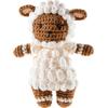 Kuscheltier HEUNEC "Crochi, Häkel-Freund Lamm", braun (braun, creme), Plüschfiguren, KinderH:15cm, H:15cm