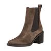 Stiefelette PAUL GREEN "Paul Green Stiefelette Veloursleder/Textil", Damen, Gr. 37,5, braun, Veloursleder, Textil, casual, Schuhe