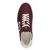 Plateausneaker MARCO TOZZI BY GMK, Damen, Gr. 37, rot (dunkelrot), Lederimitat, Textil, unifarben mit Farbeinsatz, sportlich, Schuhe, Freizeitschuh, Halbschuh, Schnürschuh mit Plüsch-Details