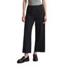 Chinohose MARC O'POLO "aus Flanell-Twill", Damen, Gr. 44, Normalgrößen, blau (deep night blau), Obermaterial: 63% Polyester, 34% Viskose, 3% Elasthan, unifarben, casual, regular fit kurz, Hosen