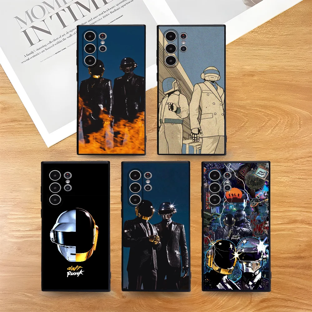 D-Daft Punk Band Handyhülle für Samsung S Serie S21 S22 S23 S24 S25 FE Plus Ultra TPU Weiche bis hautfreundliche Hülle