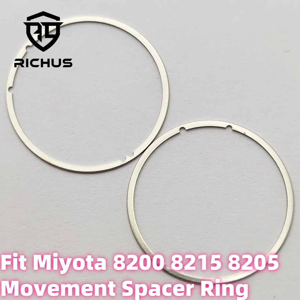 RICHUS Miyota 8200 8215 8205 Uhrwerk-Abstandsring, passend für Zifferblatt, Stahlring, Reparaturwerkzeug, Teile, Uhrenzubehör Image