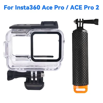 Waterproof Housing Dive Case for Insta360 ACE Pro / Pro 2 Protective Cover Shell Underwater Snorkeling Swimming Camera Accessory