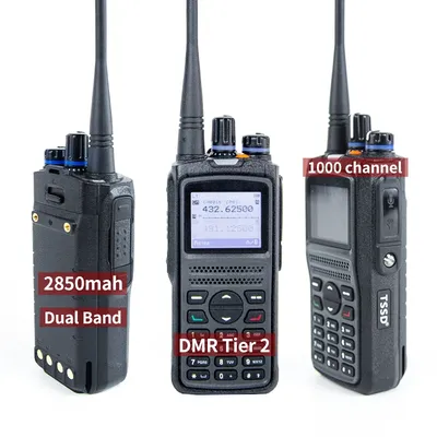 TSSD DM785 Best Portable VHF UHF Tier II Long Range Scanner Mmdvm Hotspot 5w Poc Dmr Digital Mobile Radio Repeater Walkie Talkie