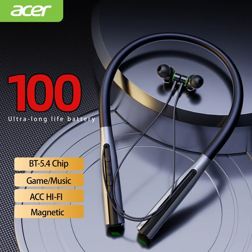 Acer OHR306 Kopfhörer HIFI Bass Ohrhörer Sport Stereo Sound Noise Reduction Headset Monitor 4-Level Tuning Schalter Kopfhörer Image