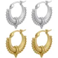 ZHUKOU-Boucles d'oreilles créoles créatives couleur or pour femmes, boucles d'oreilles en laiton, petite boucle d'oreille créole, bijoux en gros, document préservé, VE562