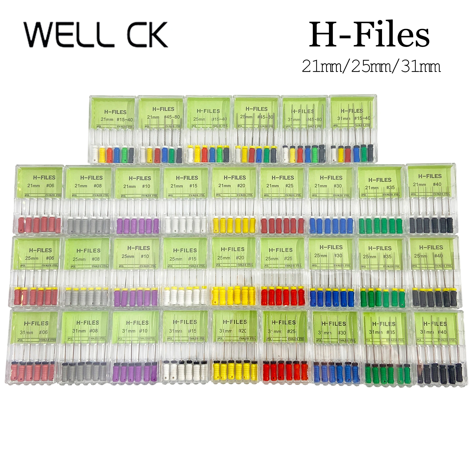 Dental Werkzeuge Wurzel Cannal Endo H Datei 21mm 25mm 31mm Edelstahl Endodontie Instrumente Zahnarzt Zahnmedizin Odontologia Image