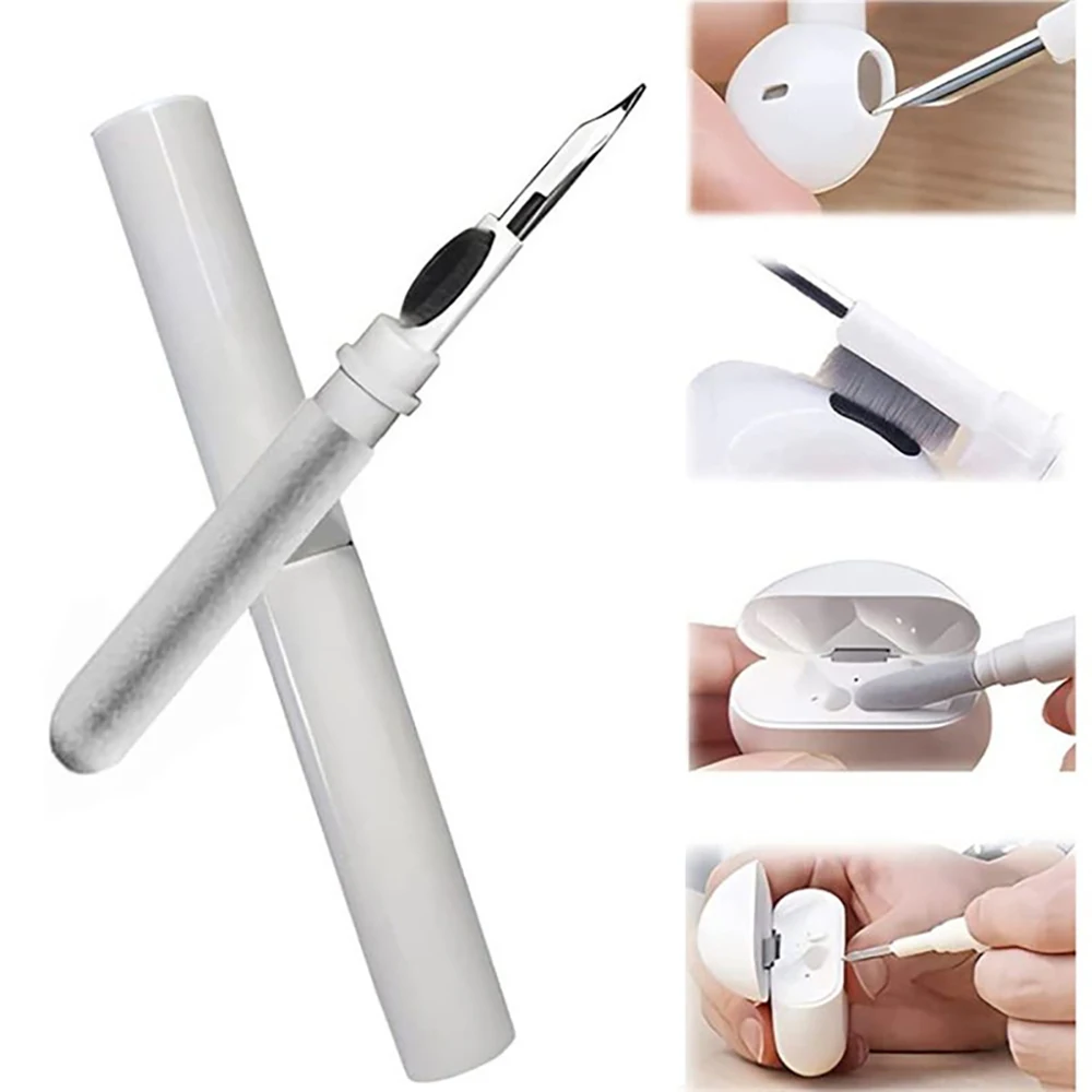 Bluetooth Kopfhörer Stecker Reinigung Stift Tragbare Drahtlose Kopfhörer Reiniger Kit Sauberen Pinsel Für Airpods Headset Fall Reinigung Werkzeuge Image