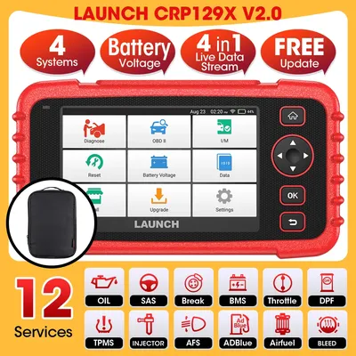 LAUNCH X431 CRP129X V2.0 Diagnostic Tools OBDII Scanner Professional Automotive Scanner Diagnostic Scanner