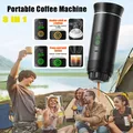 Macchina da caffè portatile Macchina da caffè a capsule portatile 3 in 1 per la casa e il campeggio Macchina da caffè con display digitale per caffè espresso wireless