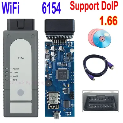 New 6154A Wifi 1.6.6 For Por-he For Auto Diagnostic Scanner 6154 Support PIW PT3G With OD- E12.1 Work on Till 2021