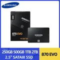 SAMSUNG 870 Evo Disco di archiviazione unità a stato solido interno SATAIII SSD da 2,5 pollici 250 GB 500 GB 1 TB 2 TB per laptop o PC