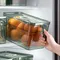 Contenitori per la conservazione della cucina con coperchio del registratore del tempo Gli organizzatori del frigorifero mantengono scatole per la conservazione del frigorifero e del frigorifero per