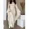 Elegant Solid Color O Neck Chiffon Straight Modest Casual Party Robe Simple Big Swing Sleeves A-line Loose Evening Dress