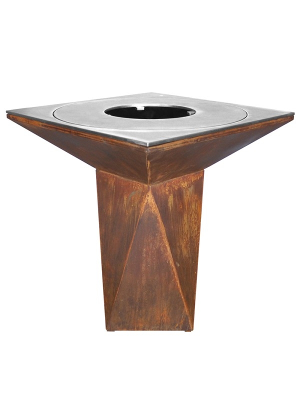 OutInFire Gartenfeuerstelle, Grill mit Grill und Stahlbeinen - G1 Corten Image