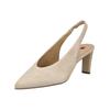 Slingpumps HÖGL "Högl Pumps Veloursleder", Damen, Gr. 39, braun, Veloursleder, casual, Schuhe