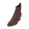Stiefel MARC O'POLO "mit Innenreißverschluss", Damen, Gr. 39, braun (schwarz braun), Obermaterial: 100% Leder (Rind), Schuhe