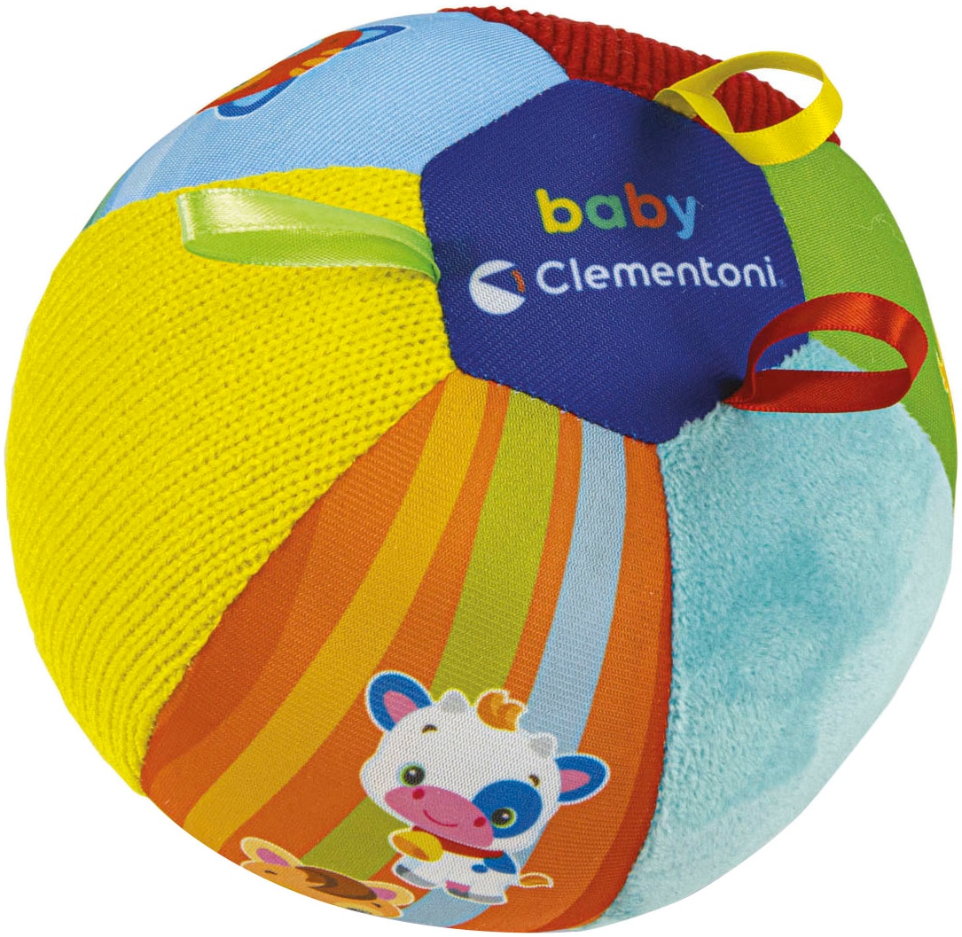 Lernspielzeug CLEMENTONI "Baby Clementoni, Tierfreunde Musik-Ball", bunt, Lernspielzeug, Kinder, Kunststoff, Made in Europe