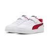 Sneaker PUMA "Scuderia Ferrari Caven 2.0 Sneakers Kinder", Kinder, Gr. 33, weiß (weiß rosso corsa rot), Obermaterial: Synthetik, Leder; Futter: Textil; Innensohle: Textil; Laufsohle: Gummi, Schuhe
