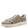 Plateausneaker TAMARIS, Damen, Gr. 41, beige (beige snake), Textil, Lederimitat, Reptilienprägung, sportlich, Schuhe, Freizeitschuh, Halbschuh, Schnürschuh in veganer Verarbeitung
