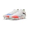 Fußballschuh PUMA "FUTURE 8 PRO MxSG Fußballschuhe Erwachsene", Gr. 39, weiß schwarz glowing rot, Obermaterial: Textil, Synthetik; Futter: Textil, Synthetik; Innensohle: Textil; Laufsohle: Synthetik, Schuhe