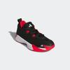 Basketballschuh ADIDAS PERFORMANCE "ADIDAS INITIATION J KIDS", Gr. 38, bunt (core schwarz, cloud weiß, pure ruby), sportlich, Schuhe