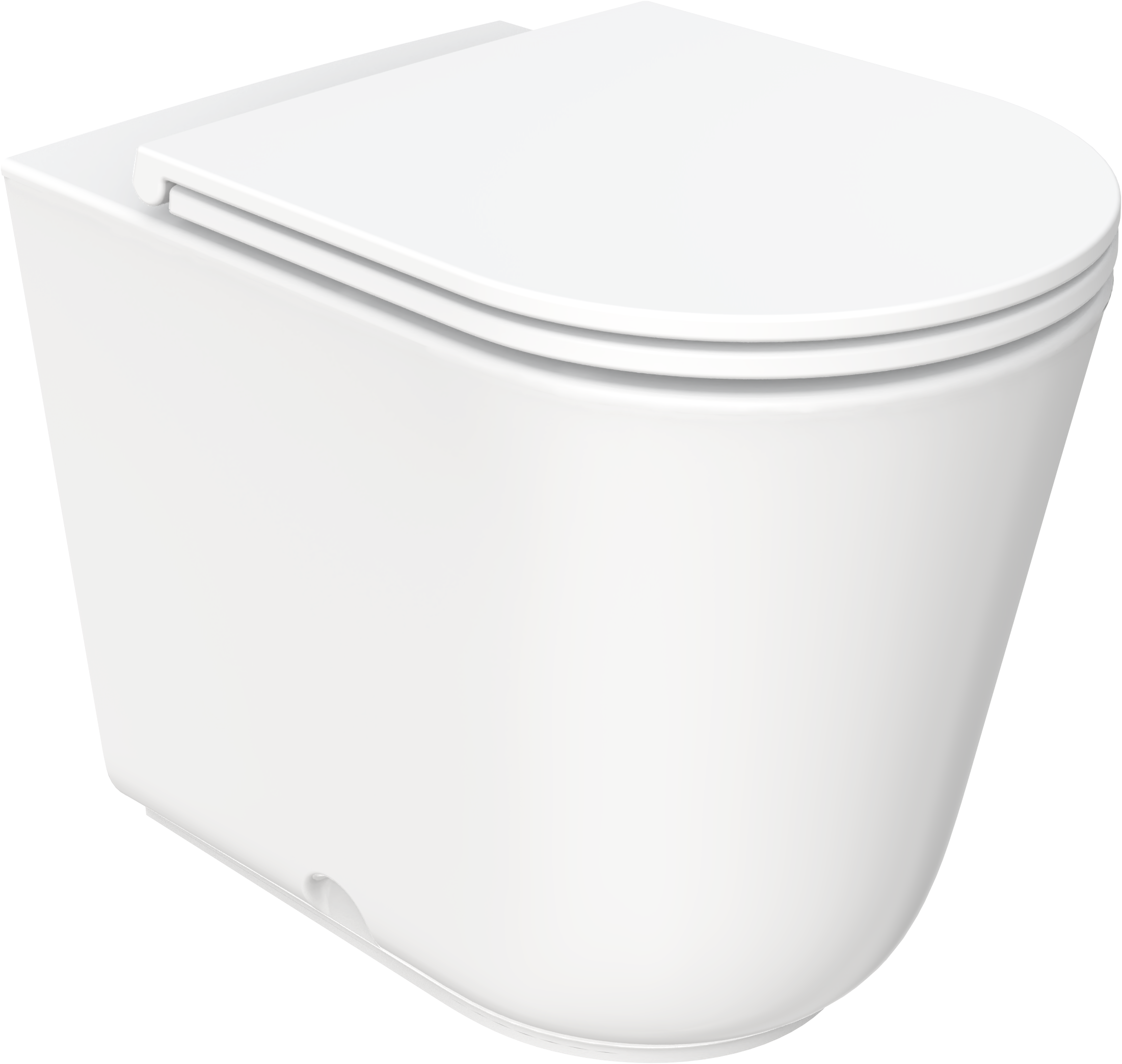 Tiefspül-WC WELLTIME "Cascata Design", weiß (nano weiß), B:36cm H:43cm T:54cm, WCs, Vortex-Flush