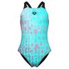 Arena - Girl's Multi Colours Swimsuit V Back - Badeanzug Gr 164 türkis
