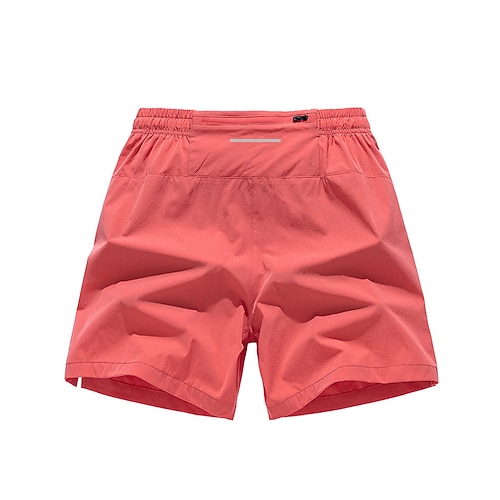 Herren Laufshorts Trainingsshorts Reißverschlusstasche Hohe Taille Unterteile Fitnessstudio Athleisure Trainieren Sommer Schnelltrocknend Atmungsaktiv Fitnesstraining Outdoor Laufen Normale Passform Image