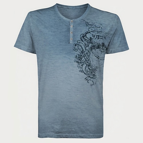 Bayerisch München Deutsch T-Shirt Ärmel Lederhosen T-Shirt Match Henley-Shirt Hirsch Grafik für Herren Erwachsene 3D-Druck für Karneval Oktoberfestbier Party Image