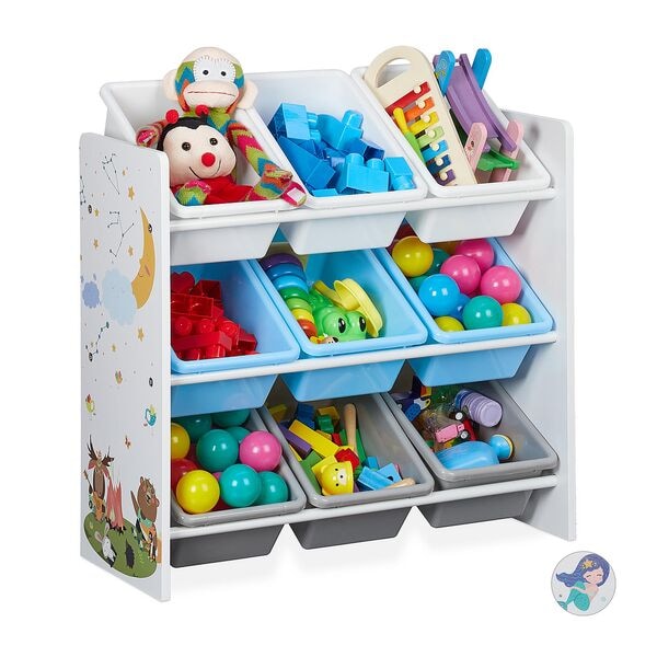 relaxdays Kinderregal »9 Boxen« Image