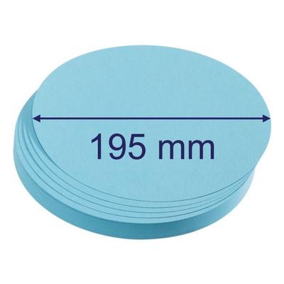 Franken 500er-Pack Moderationskarten »Kreis groß« 19,5 cm blau Image