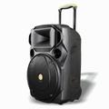 Trade Shop Traesio - MaxTech - Cassa Audio Portatile Batteria Woofer 15' Usb Mp3 Microfono Extreme