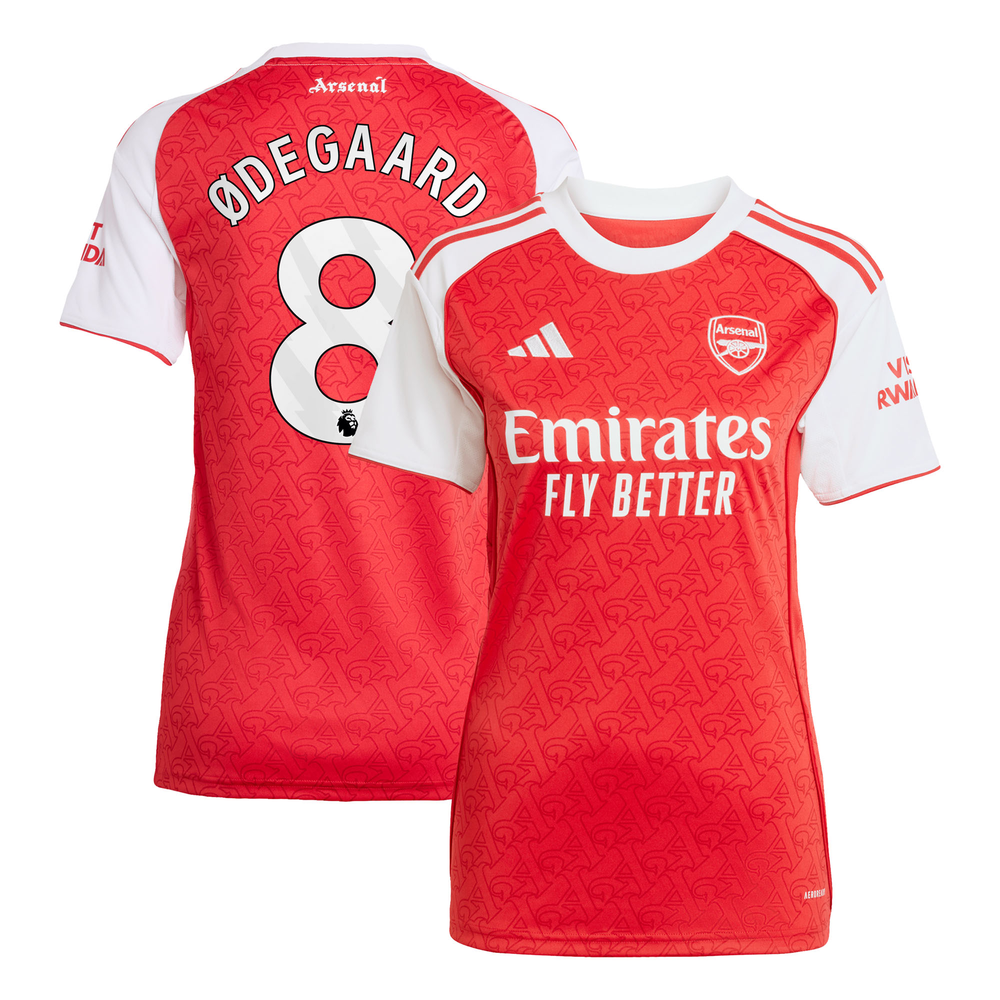 Maillot Domicile Arsenal adidas 2025-26 - Femme avec flocage Ødegaard 8