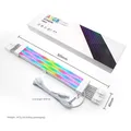 Cavo RGB di prolunga PSU per custodia PC, ATX 24 pin + GPU PCI-E 8 pinX2, adattatore di trasferimento streaming ARGB linea neon color, M/B 5 V 3 pin SYNC