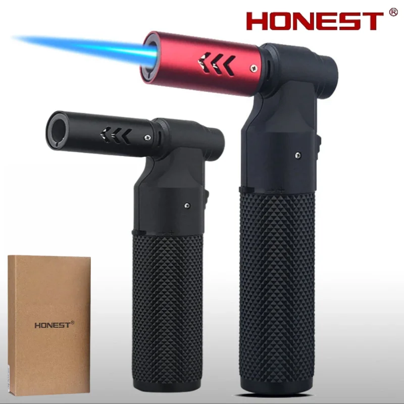 EHRLICH Metall Hochtemperatur Flamme Aufblasbares Feuerzeug Winddicht Jet Flamme Zigarre Grill Schmuck Schweißen Outdoor Feuerzeug Image